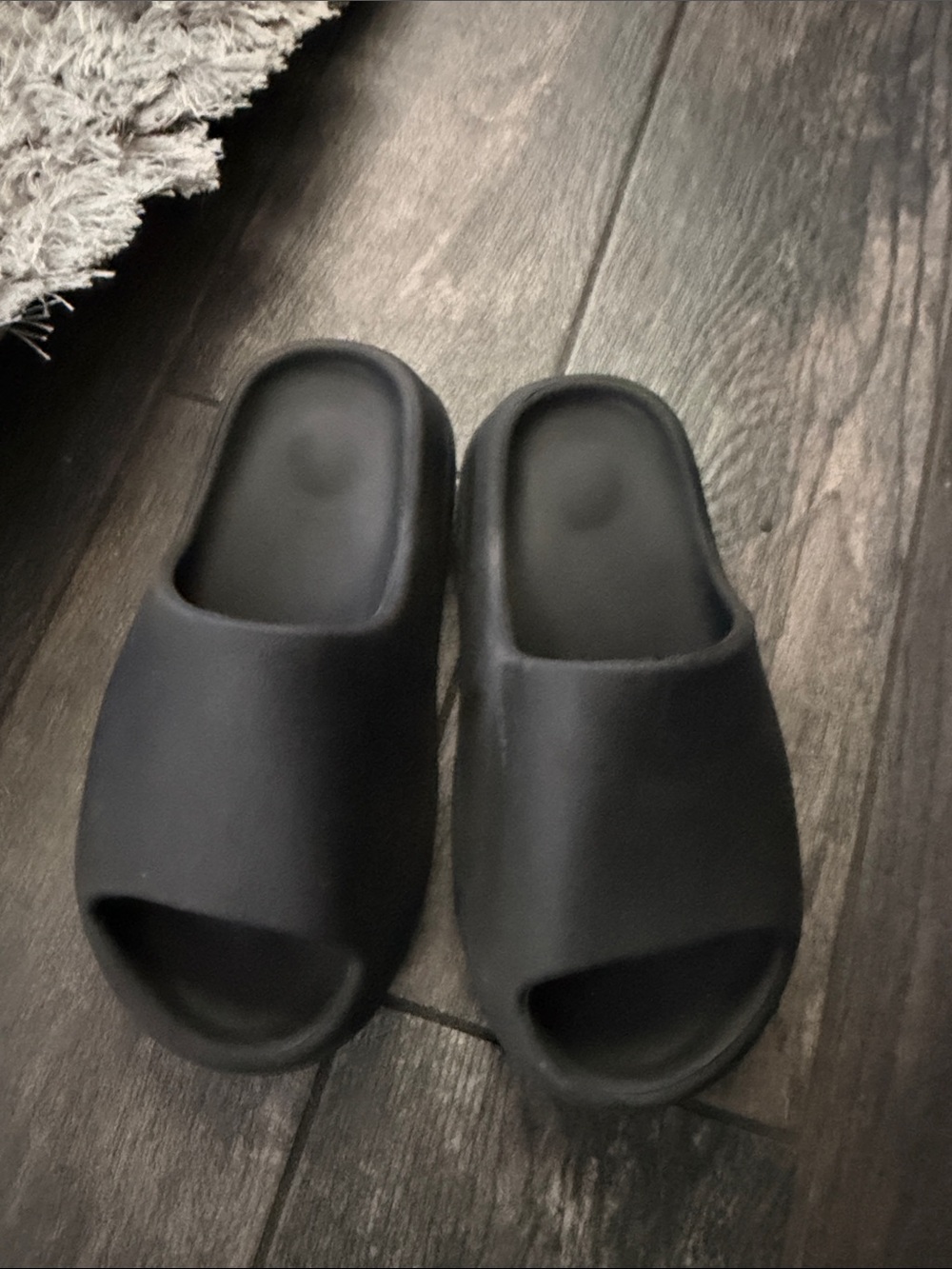 Yeezy Slide Sandals in Black